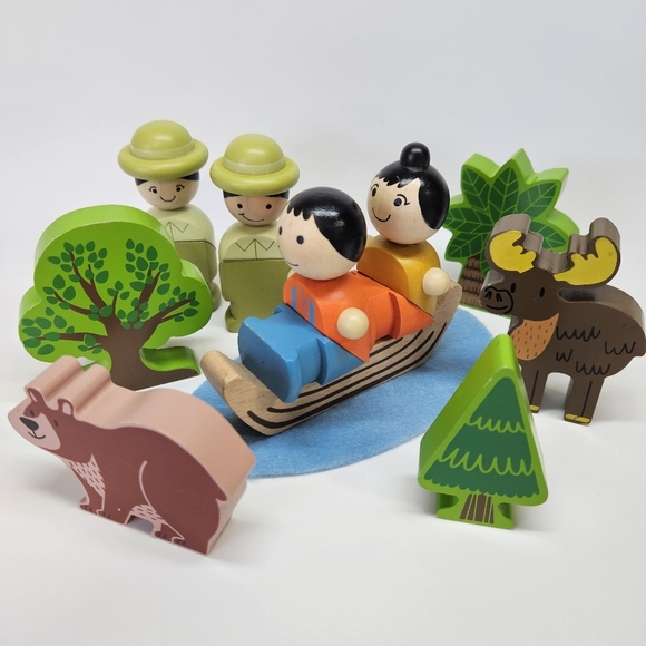Manhattan Toy Company Wooden Forest Adventure Playset Toy - Picture 1 of 5